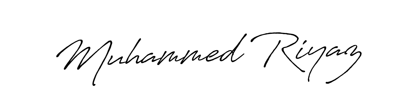 How to make Muhammed Riyaz name signature. Use Antro_Vectra_Bolder style for creating short signs online. This is the latest handwritten sign. Muhammed Riyaz signature style 7 images and pictures png