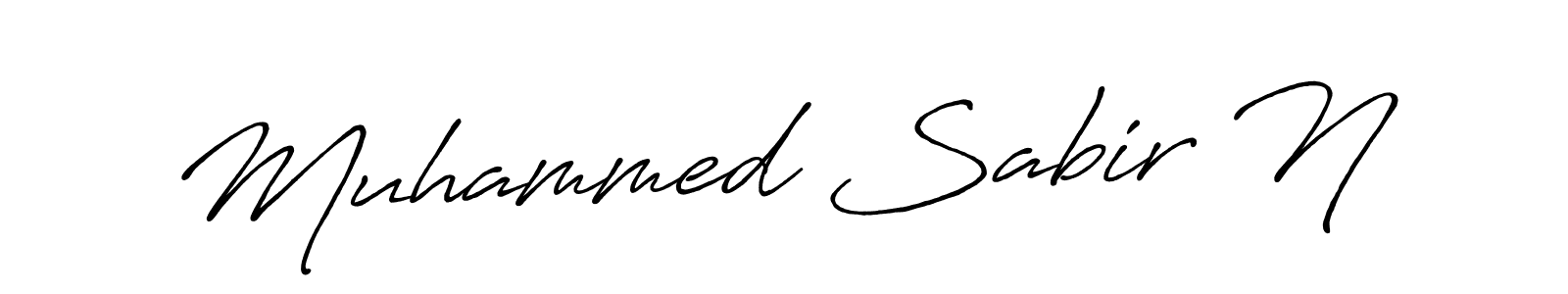 It looks lik you need a new signature style for name Muhammed Sabir N. Design unique handwritten (Antro_Vectra_Bolder) signature with our free signature maker in just a few clicks. Muhammed Sabir N signature style 7 images and pictures png