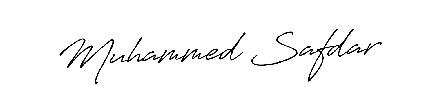 Make a beautiful signature design for name Muhammed Safdar. With this signature (Antro_Vectra_Bolder) style, you can create a handwritten signature for free. Muhammed Safdar signature style 7 images and pictures png