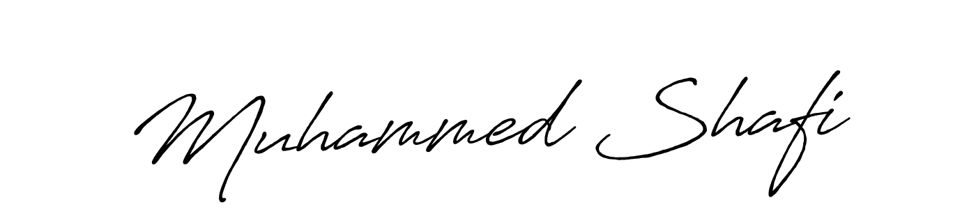 Create a beautiful signature design for name Muhammed Shafi. With this signature (Antro_Vectra_Bolder) fonts, you can make a handwritten signature for free. Muhammed Shafi signature style 7 images and pictures png