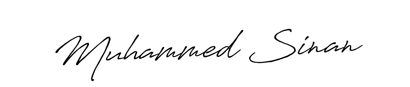 How to make Muhammed Sinan signature? Antro_Vectra_Bolder is a professional autograph style. Create handwritten signature for Muhammed Sinan name. Muhammed Sinan signature style 7 images and pictures png
