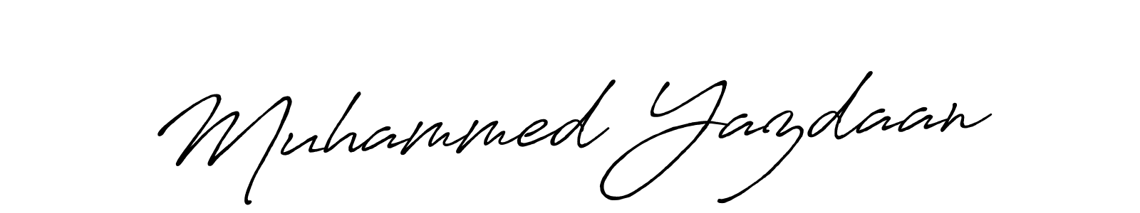 Use a signature maker to create a handwritten signature online. With this signature software, you can design (Antro_Vectra_Bolder) your own signature for name Muhammed Yazdaan. Muhammed Yazdaan signature style 7 images and pictures png