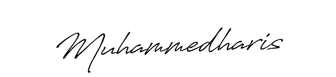 Muhammedharis stylish signature style. Best Handwritten Sign (Antro_Vectra_Bolder) for my name. Handwritten Signature Collection Ideas for my name Muhammedharis. Muhammedharis signature style 7 images and pictures png