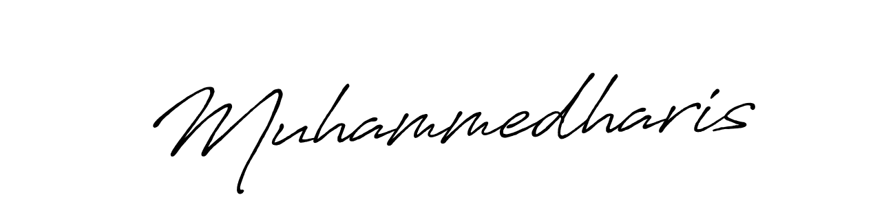 Muhammedharis stylish signature style. Best Handwritten Sign (Antro_Vectra_Bolder) for my name. Handwritten Signature Collection Ideas for my name Muhammedharis. Muhammedharis signature style 7 images and pictures png