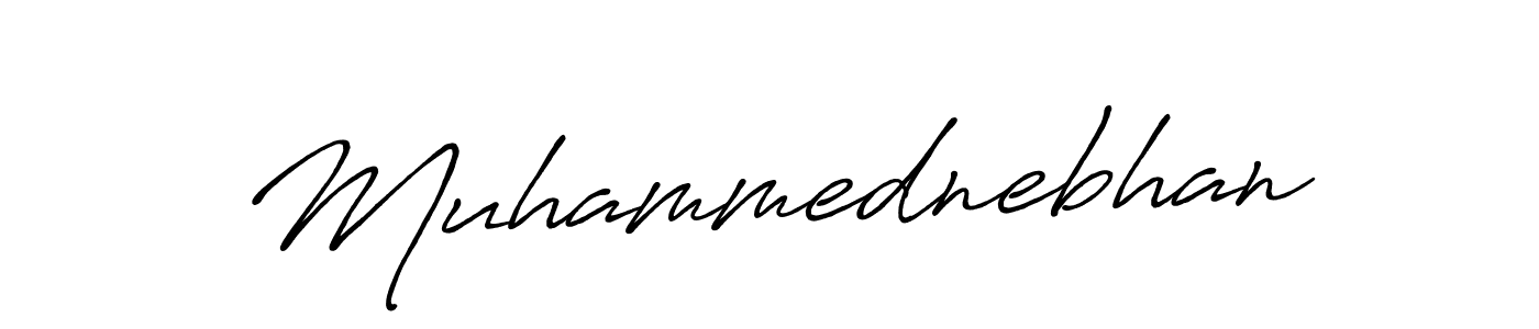 Design your own signature with our free online signature maker. With this signature software, you can create a handwritten (Antro_Vectra_Bolder) signature for name Muhammednebhan. Muhammednebhan signature style 7 images and pictures png
