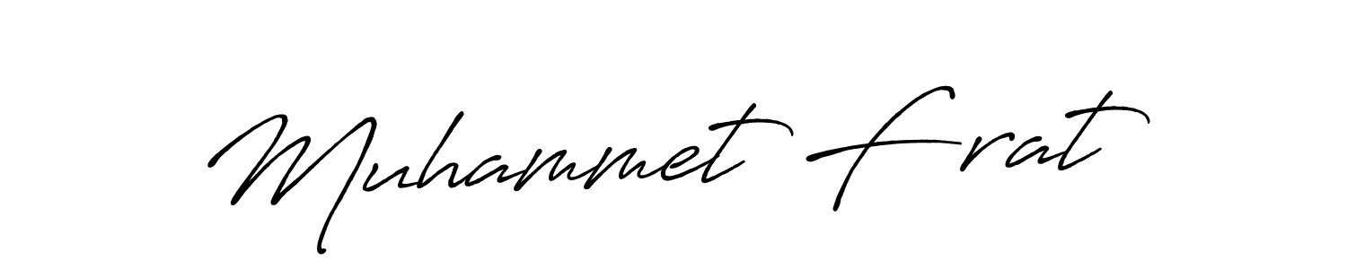 Create a beautiful signature design for name Muhammet Fırat. With this signature (Antro_Vectra_Bolder) fonts, you can make a handwritten signature for free. Muhammet Fırat signature style 7 images and pictures png