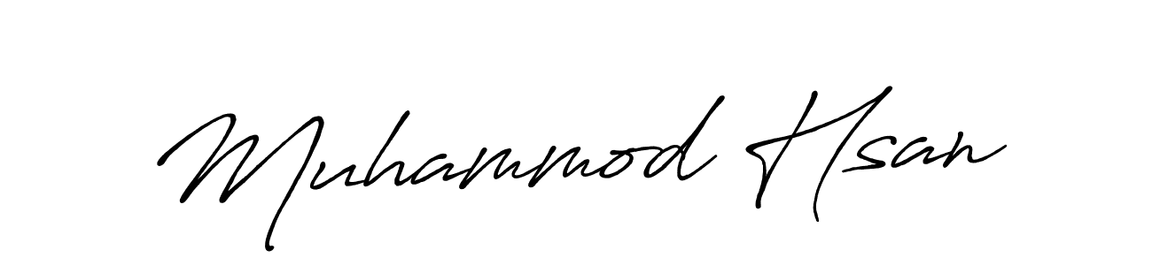 Use a signature maker to create a handwritten signature online. With this signature software, you can design (Antro_Vectra_Bolder) your own signature for name Muhammod Hsan. Muhammod Hsan signature style 7 images and pictures png