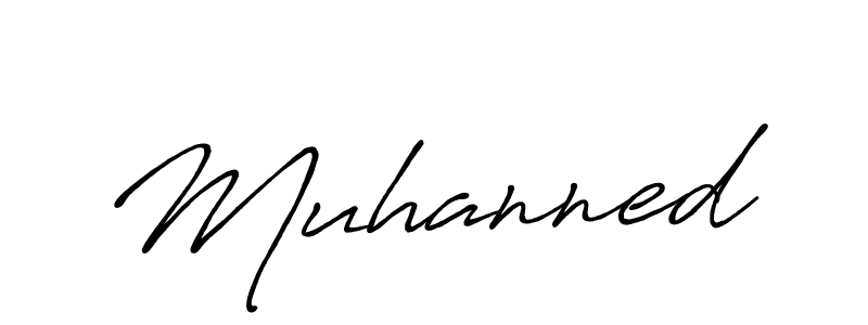 Make a beautiful signature design for name Muhanned. With this signature (Antro_Vectra_Bolder) style, you can create a handwritten signature for free. Muhanned signature style 7 images and pictures png