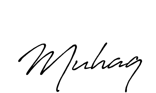 Make a beautiful signature design for name Muhaq. With this signature (Antro_Vectra_Bolder) style, you can create a handwritten signature for free. Muhaq signature style 7 images and pictures png