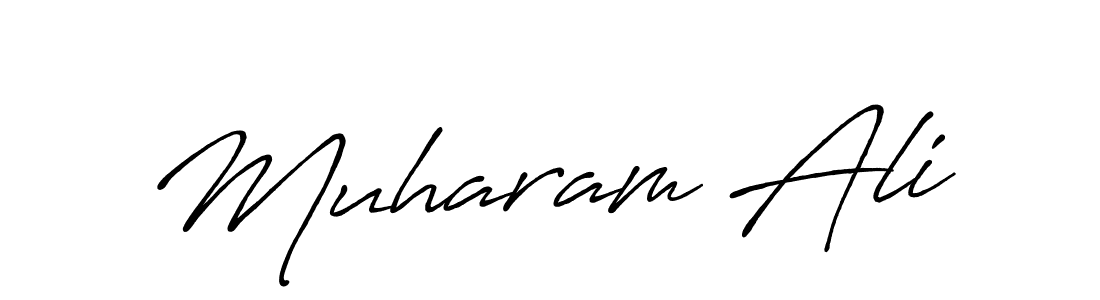 Also we have Muharam Ali name is the best signature style. Create professional handwritten signature collection using Antro_Vectra_Bolder autograph style. Muharam Ali signature style 7 images and pictures png