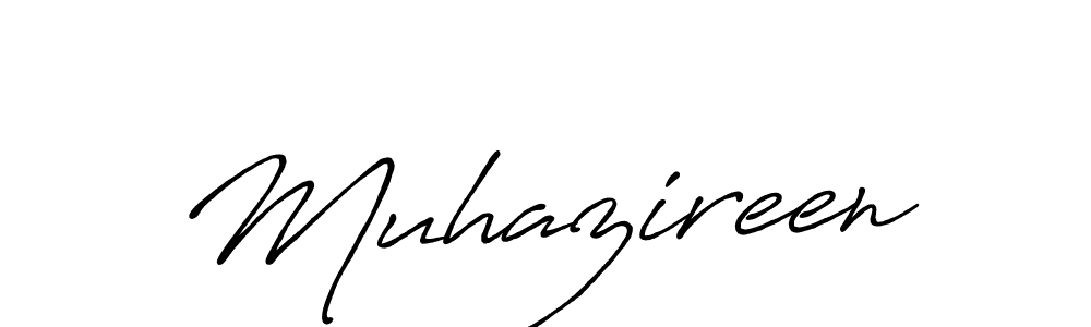 It looks lik you need a new signature style for name Muhazireen. Design unique handwritten (Antro_Vectra_Bolder) signature with our free signature maker in just a few clicks. Muhazireen signature style 7 images and pictures png