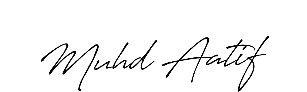 Also You can easily find your signature by using the search form. We will create Muhd Aatif name handwritten signature images for you free of cost using Antro_Vectra_Bolder sign style. Muhd Aatif signature style 7 images and pictures png