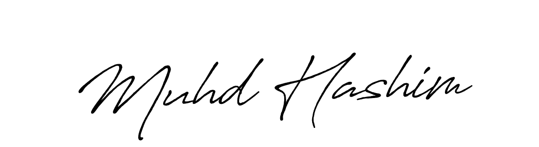 Muhd Hashim stylish signature style. Best Handwritten Sign (Antro_Vectra_Bolder) for my name. Handwritten Signature Collection Ideas for my name Muhd Hashim. Muhd Hashim signature style 7 images and pictures png