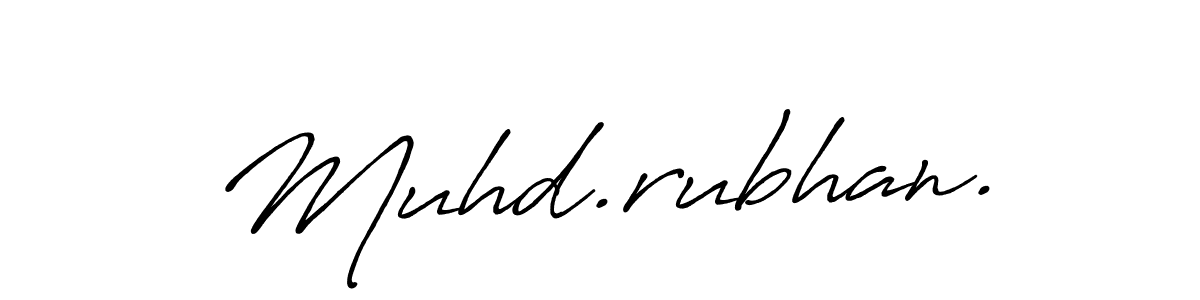 Create a beautiful signature design for name Muhd.rubhan.. With this signature (Antro_Vectra_Bolder) fonts, you can make a handwritten signature for free. Muhd.rubhan. signature style 7 images and pictures png