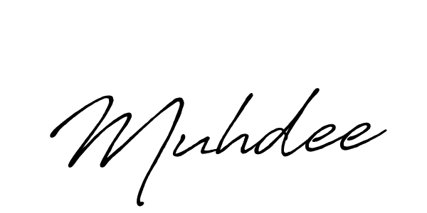 Muhdee stylish signature style. Best Handwritten Sign (Antro_Vectra_Bolder) for my name. Handwritten Signature Collection Ideas for my name Muhdee. Muhdee signature style 7 images and pictures png