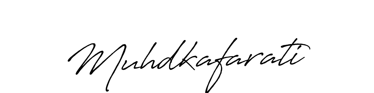 Create a beautiful signature design for name Muhdkafarati. With this signature (Antro_Vectra_Bolder) fonts, you can make a handwritten signature for free. Muhdkafarati signature style 7 images and pictures png