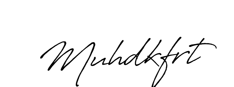 Make a beautiful signature design for name Muhdkfrt. With this signature (Antro_Vectra_Bolder) style, you can create a handwritten signature for free. Muhdkfrt signature style 7 images and pictures png