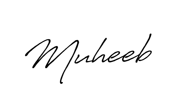 Muheeb stylish signature style. Best Handwritten Sign (Antro_Vectra_Bolder) for my name. Handwritten Signature Collection Ideas for my name Muheeb. Muheeb signature style 7 images and pictures png