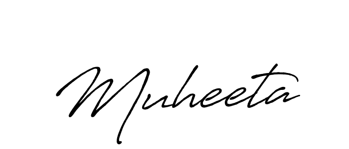 Use a signature maker to create a handwritten signature online. With this signature software, you can design (Antro_Vectra_Bolder) your own signature for name Muheeta. Muheeta signature style 7 images and pictures png