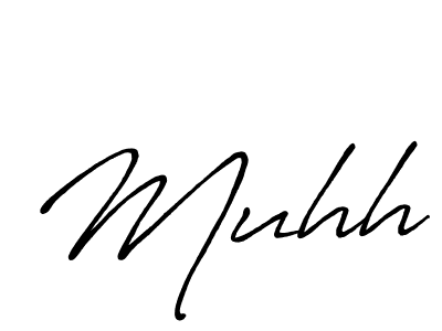 How to make Muhh name signature. Use Antro_Vectra_Bolder style for creating short signs online. This is the latest handwritten sign. Muhh signature style 7 images and pictures png