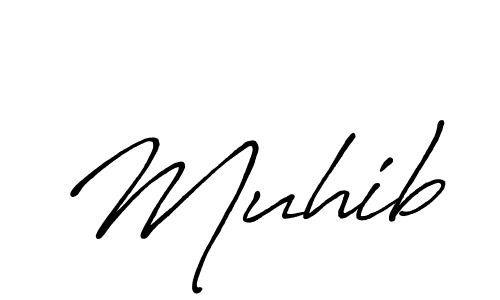 Make a beautiful signature design for name Muhib. With this signature (Antro_Vectra_Bolder) style, you can create a handwritten signature for free. Muhib signature style 7 images and pictures png