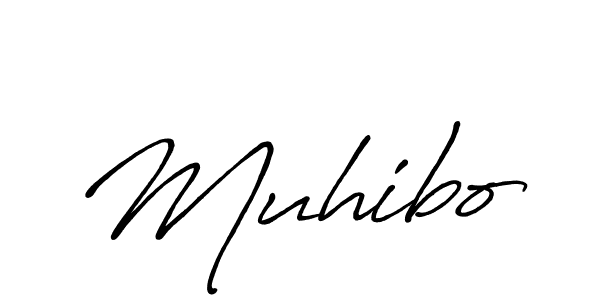 Muhibo stylish signature style. Best Handwritten Sign (Antro_Vectra_Bolder) for my name. Handwritten Signature Collection Ideas for my name Muhibo. Muhibo signature style 7 images and pictures png