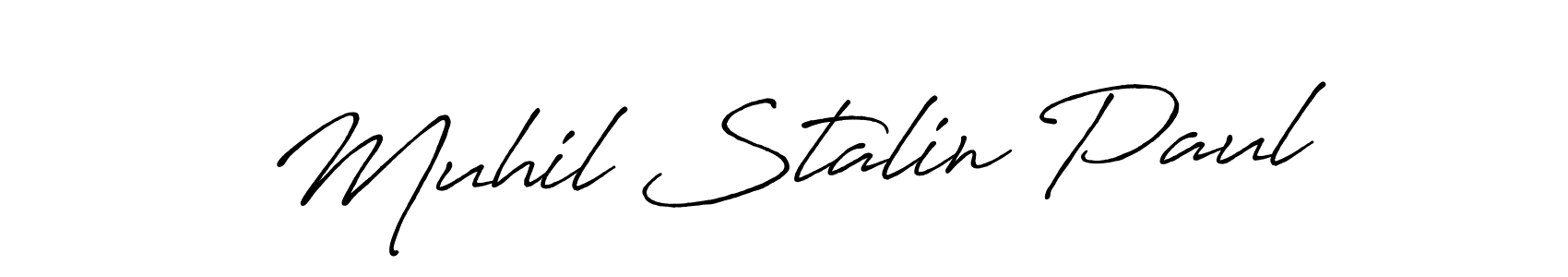 This is the best signature style for the Muhil Stalin Paul name. Also you like these signature font (Antro_Vectra_Bolder). Mix name signature. Muhil Stalin Paul signature style 7 images and pictures png