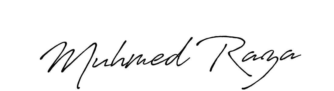 Muhmed Raza stylish signature style. Best Handwritten Sign (Antro_Vectra_Bolder) for my name. Handwritten Signature Collection Ideas for my name Muhmed Raza. Muhmed Raza signature style 7 images and pictures png