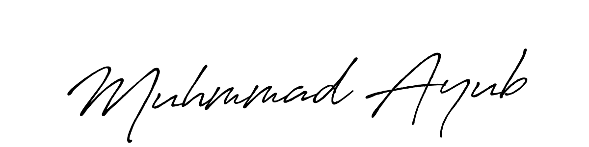 Muhmmad Ayub stylish signature style. Best Handwritten Sign (Antro_Vectra_Bolder) for my name. Handwritten Signature Collection Ideas for my name Muhmmad Ayub. Muhmmad Ayub signature style 7 images and pictures png