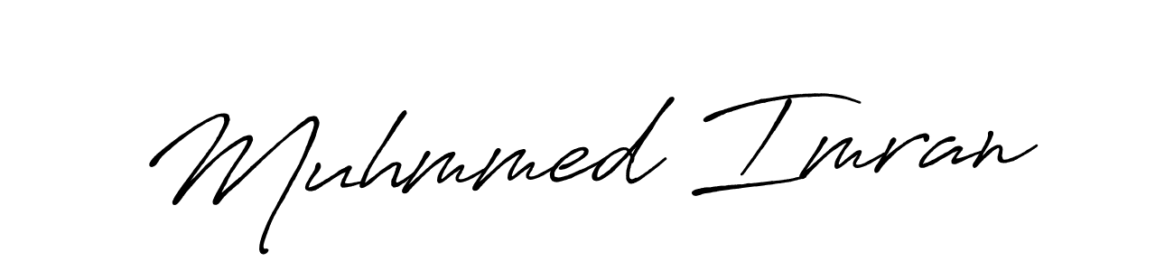 Design your own signature with our free online signature maker. With this signature software, you can create a handwritten (Antro_Vectra_Bolder) signature for name Muhmmed Imran. Muhmmed Imran signature style 7 images and pictures png