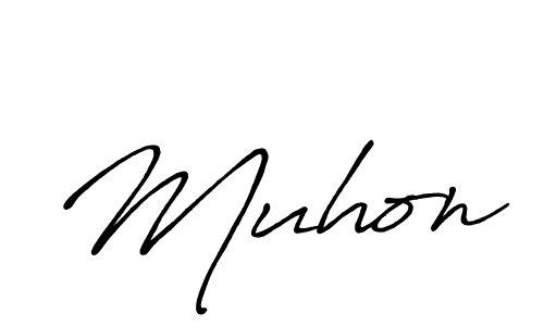 Also we have Muhon name is the best signature style. Create professional handwritten signature collection using Antro_Vectra_Bolder autograph style. Muhon signature style 7 images and pictures png