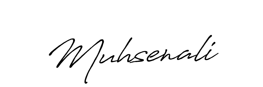 How to make Muhsenali name signature. Use Antro_Vectra_Bolder style for creating short signs online. This is the latest handwritten sign. Muhsenali signature style 7 images and pictures png