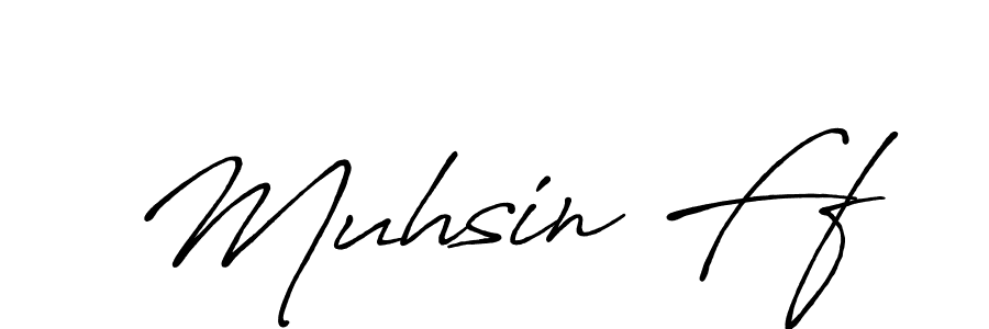 Similarly Antro_Vectra_Bolder is the best handwritten signature design. Signature creator online .You can use it as an online autograph creator for name Muhsin Ff. Muhsin Ff signature style 7 images and pictures png