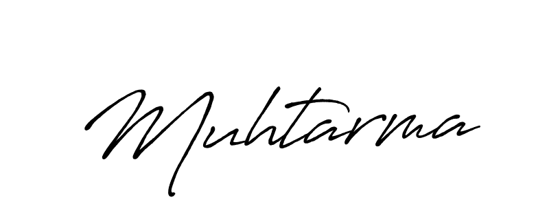 It looks lik you need a new signature style for name Muhtarma. Design unique handwritten (Antro_Vectra_Bolder) signature with our free signature maker in just a few clicks. Muhtarma signature style 7 images and pictures png