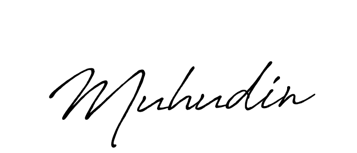 Muhudin stylish signature style. Best Handwritten Sign (Antro_Vectra_Bolder) for my name. Handwritten Signature Collection Ideas for my name Muhudin. Muhudin signature style 7 images and pictures png