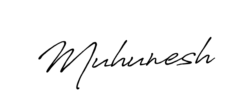if you are searching for the best signature style for your name Muhunesh. so please give up your signature search. here we have designed multiple signature styles  using Antro_Vectra_Bolder. Muhunesh signature style 7 images and pictures png