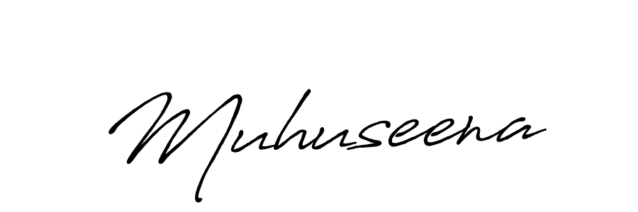 Muhuseena stylish signature style. Best Handwritten Sign (Antro_Vectra_Bolder) for my name. Handwritten Signature Collection Ideas for my name Muhuseena. Muhuseena signature style 7 images and pictures png