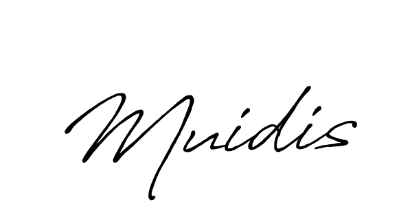 Create a beautiful signature design for name Muidis. With this signature (Antro_Vectra_Bolder) fonts, you can make a handwritten signature for free. Muidis signature style 7 images and pictures png