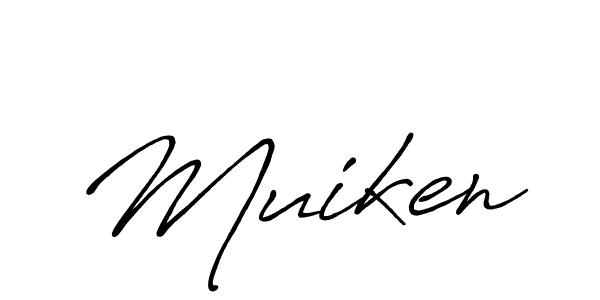 Similarly Antro_Vectra_Bolder is the best handwritten signature design. Signature creator online .You can use it as an online autograph creator for name Muiken. Muiken signature style 7 images and pictures png