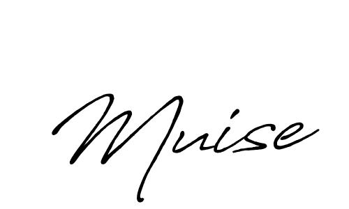How to make Muise signature? Antro_Vectra_Bolder is a professional autograph style. Create handwritten signature for Muise name. Muise signature style 7 images and pictures png