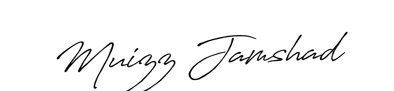 It looks lik you need a new signature style for name Muizz Jamshad. Design unique handwritten (Antro_Vectra_Bolder) signature with our free signature maker in just a few clicks. Muizz Jamshad signature style 7 images and pictures png