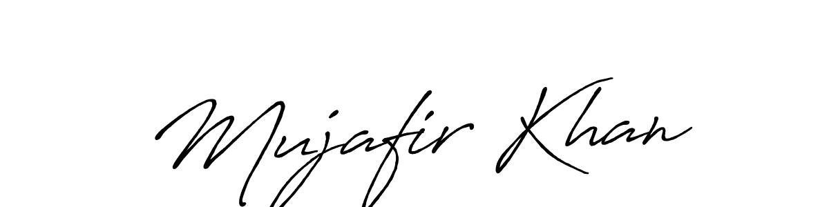 Design your own signature with our free online signature maker. With this signature software, you can create a handwritten (Antro_Vectra_Bolder) signature for name Mujafir Khan. Mujafir Khan signature style 7 images and pictures png