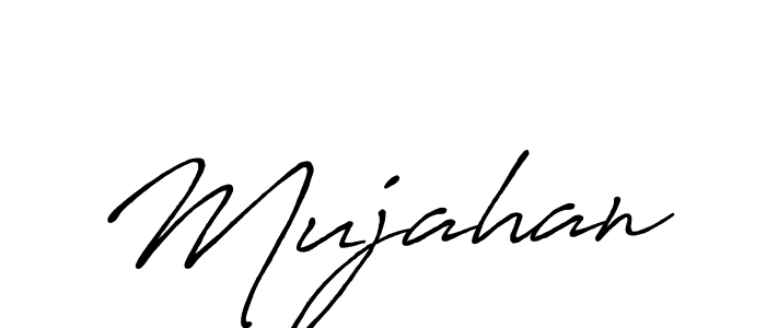 Design your own signature with our free online signature maker. With this signature software, you can create a handwritten (Antro_Vectra_Bolder) signature for name Mujahan. Mujahan signature style 7 images and pictures png