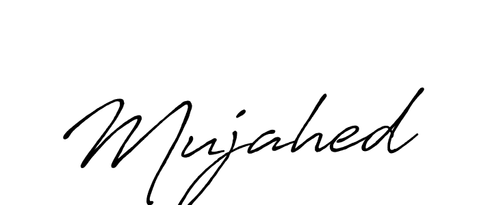 Design your own signature with our free online signature maker. With this signature software, you can create a handwritten (Antro_Vectra_Bolder) signature for name Mujahed. Mujahed signature style 7 images and pictures png