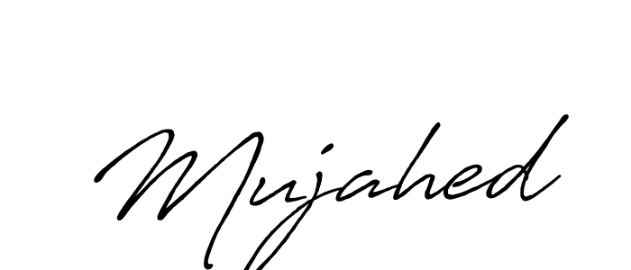 Design your own signature with our free online signature maker. With this signature software, you can create a handwritten (Antro_Vectra_Bolder) signature for name Mujahed. Mujahed signature style 7 images and pictures png