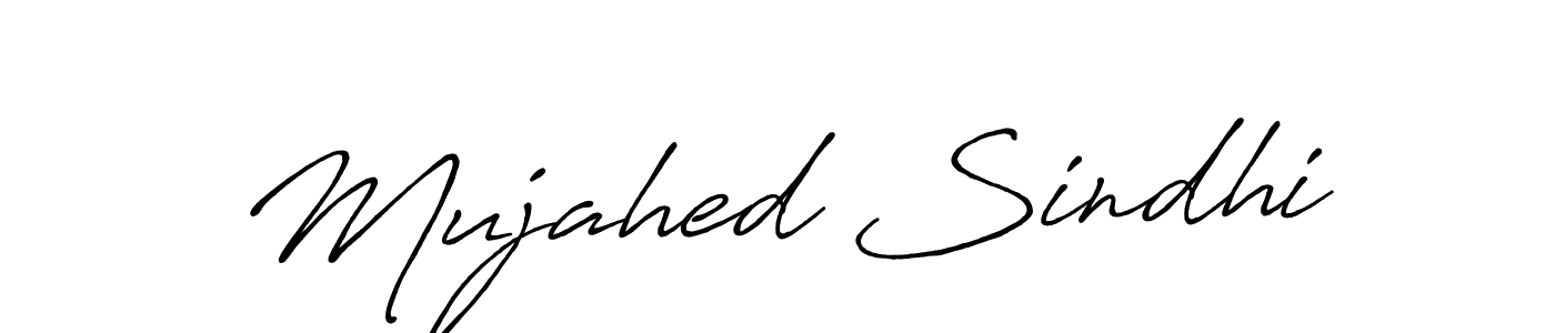Mujahed Sindhi stylish signature style. Best Handwritten Sign (Antro_Vectra_Bolder) for my name. Handwritten Signature Collection Ideas for my name Mujahed Sindhi. Mujahed Sindhi signature style 7 images and pictures png