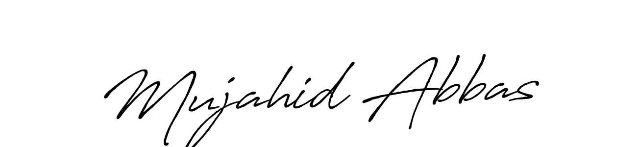 Use a signature maker to create a handwritten signature online. With this signature software, you can design (Antro_Vectra_Bolder) your own signature for name Mujahid Abbas. Mujahid Abbas signature style 7 images and pictures png