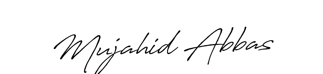 Use a signature maker to create a handwritten signature online. With this signature software, you can design (Antro_Vectra_Bolder) your own signature for name Mujahid Abbas. Mujahid Abbas signature style 7 images and pictures png