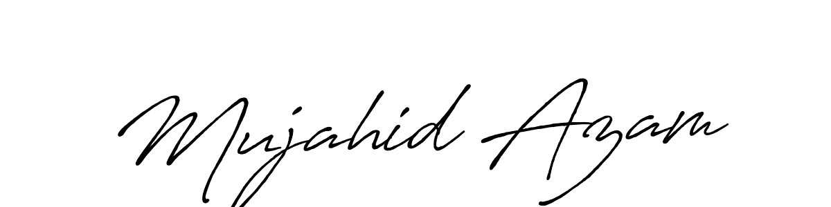 Also You can easily find your signature by using the search form. We will create Mujahid Azam name handwritten signature images for you free of cost using Antro_Vectra_Bolder sign style. Mujahid Azam signature style 7 images and pictures png