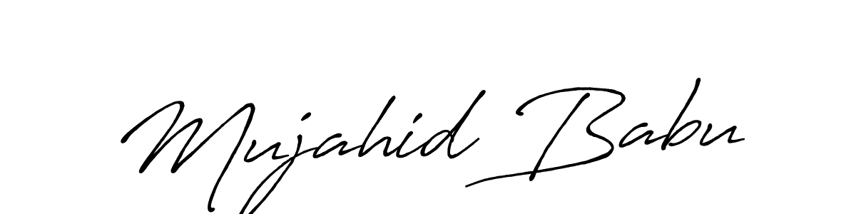 Make a beautiful signature design for name Mujahid Babu. Use this online signature maker to create a handwritten signature for free. Mujahid Babu signature style 7 images and pictures png